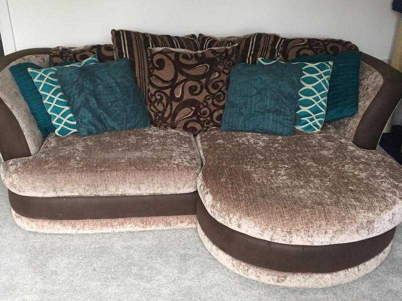 Scatter back sofa bed with a matching spinney chair