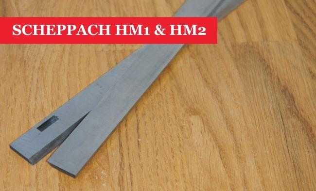 SCHEPPACH HM1 amp HM2 Slotted Planer Blades Knives - 1 Pair