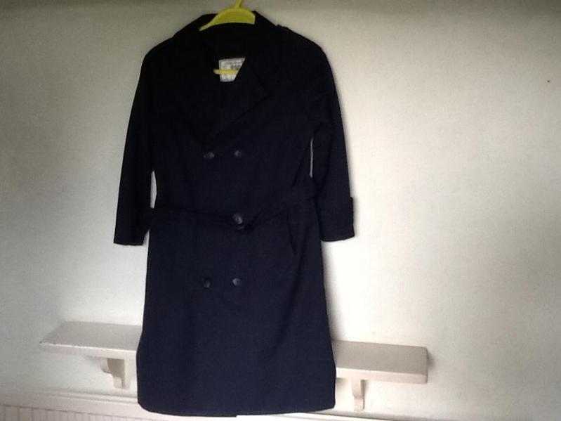 SCHOOL NAVY BLUE GABARDINE RAINCOAT