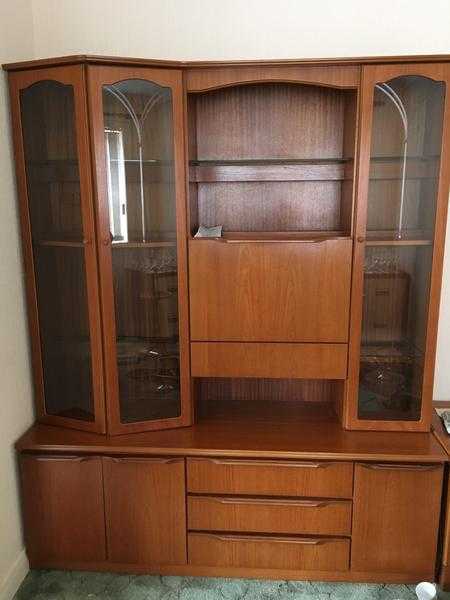 Schriber display  cabinet   teak  real  wood