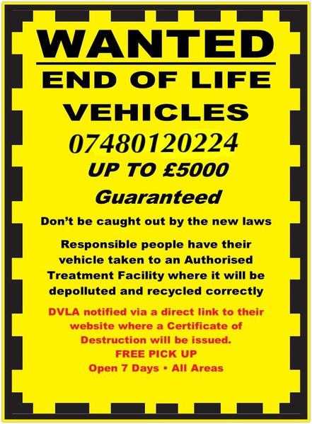 SCRAP CARS AND CANS WANTED IN WILTSHIRE - BATH