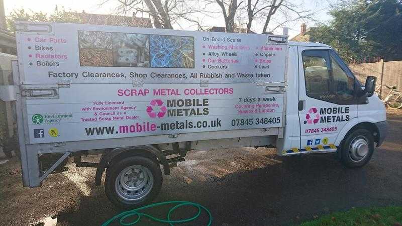 SCRAP METAL COLLECTION IN PORTSMOUTH, FAREHAM amp GOSPORT AND RUBBISH CLEARANCE - MOBILE METALS