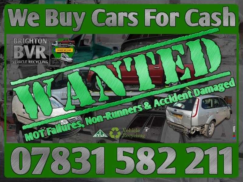 Scrap Vehicles Collected Crawley amp Throughout Sussex Cars, Vans amp 4x4s Cash Waiting