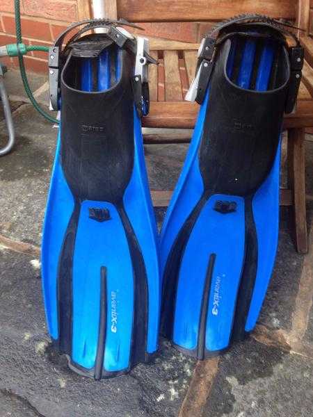 Scuba diving fins. Used once in Red Sea. Regular.