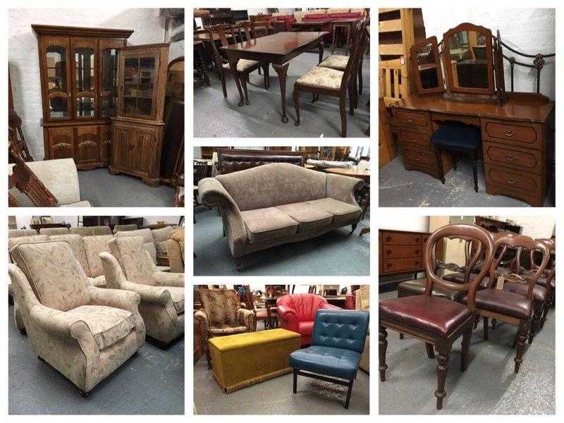SECOND HAND FURNITURE - CHAIRS, TABLES, SOFA039S, DRESSING TABLES, VINTAGE THINGS ETC