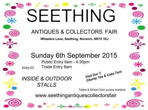 Seething Antiques And Collectors Fair.6th September 2015