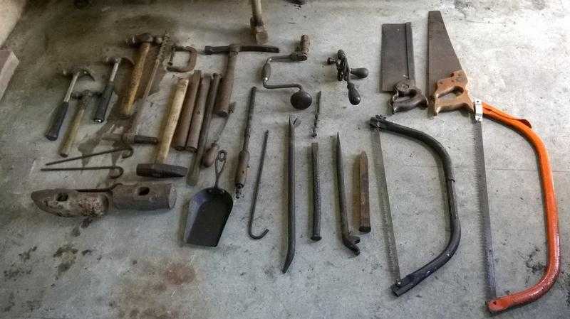 selection of old tools