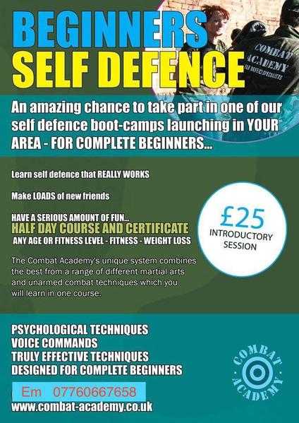 Self-defence half day course for everyone