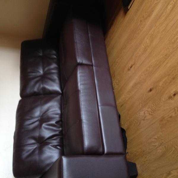 Selling 3 brown leather sofas