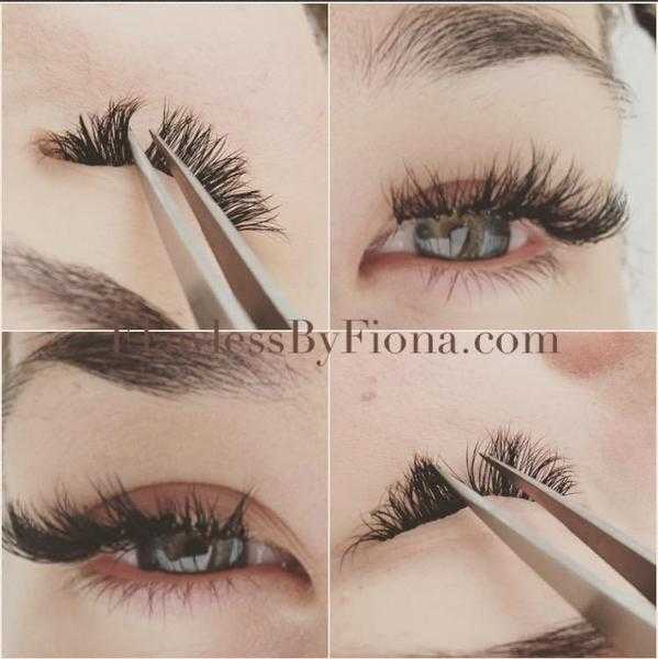 Semi permanent eyelash extensions