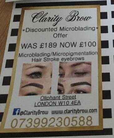 Semi permanent make up offer