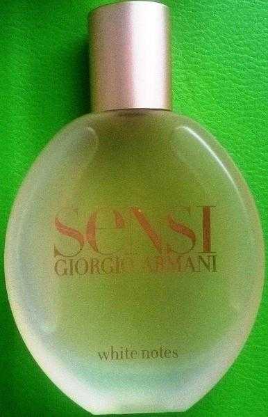 SENSI WHITE NOTES BY GIORGIO ARMANI EDP 75 ml., DISCONTINUED and RARE