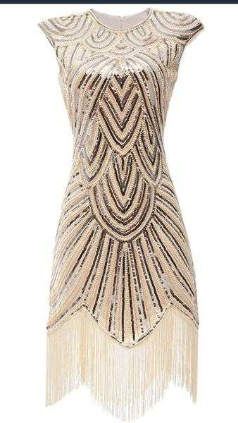 Sequinned 1920039s Flapper Dress (XS, M, L)