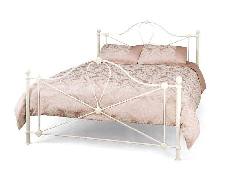 Serene Lyon Kingsize Bed Frame - Ivory- Ex-Display (New) - Delivery Available