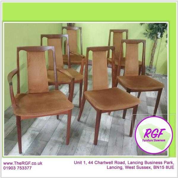 Set Of 6 G Plan Chairs For Reupholstery Project - Local Delivery 19