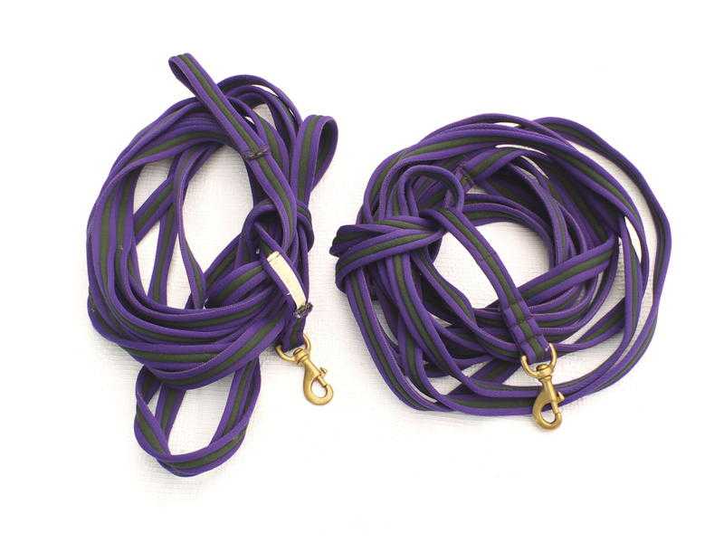 Set of 9 metre Richard Maxwell Horse training Lunge lines in purple - Used