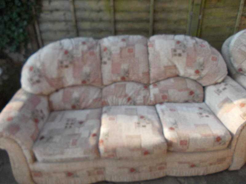 settee and chair for sale