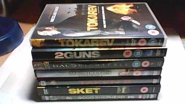 SEVEN DVD039S -TOKAREV-2GUNS-HALO NIGHTFALL-TAKEN 2-SKET-GOOD SHEPHERD amp