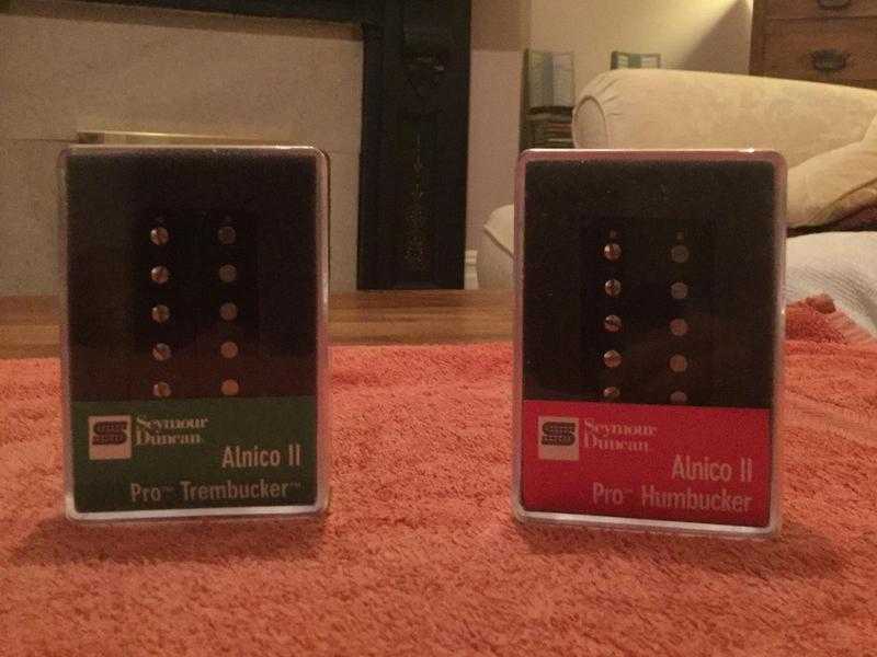 Seymour Duncan Alnico 2 Pro Bridge Trembucker and Neck Humbucker Guitar Pickups