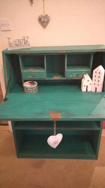 Shabby Chic Vintage Bookcase Bureau