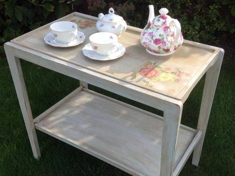 Shabby Chic Vintage Style Hostess Trolley