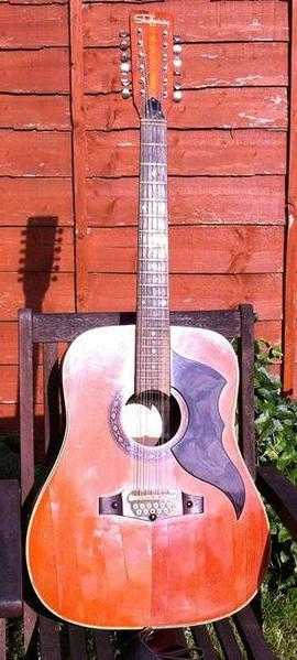 Shaftesbury Eko 12 string acoustic guitar