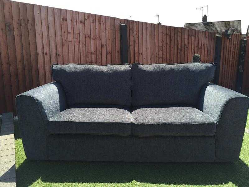 Shannon 3 Seater Sofa in a Grey Chenille Fabric