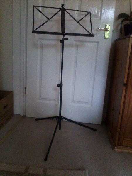 Sheet music stand.