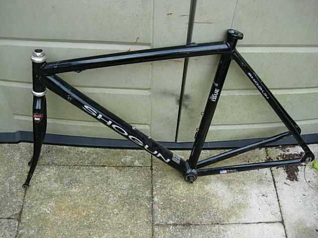 shogun alloy frame, with campag headset, and shimano bottom bracket