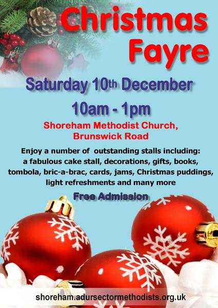 Shoreham Methodist Church Christmas Fayre