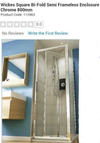 Shower Enclosure and Tray 76cm
