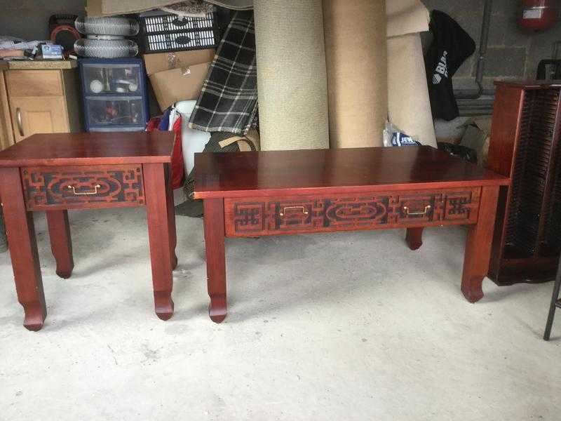 Side table and matching coffee table