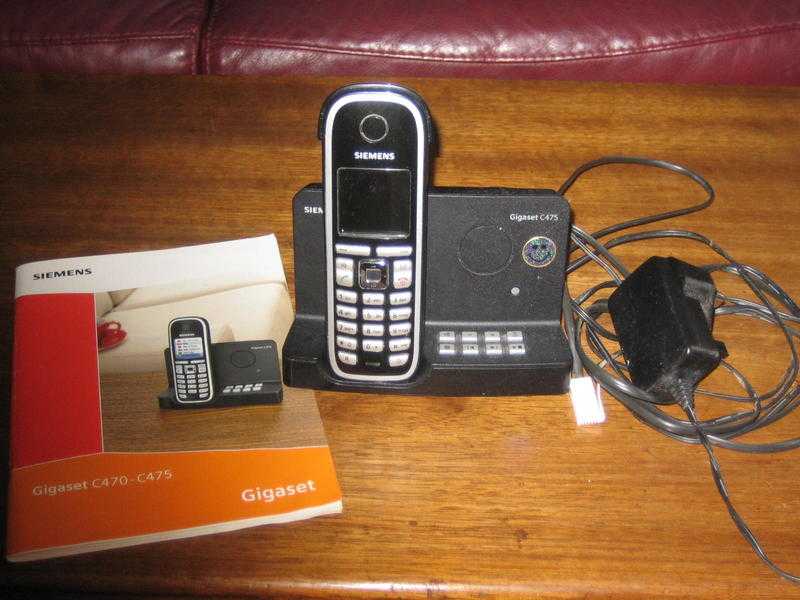Siemans Gigaset C475 cordless phone with ansaphone