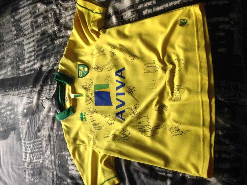 Sighned Norwich Shirt