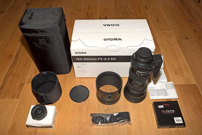 Sigma 150-600 f5-6.3 DG Sport Lens and Extras - Nikon Fit