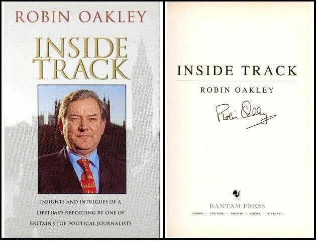 Signed book ROBIN OAKLEY - quotInside Trackquot