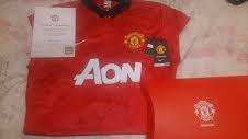 Signed Patrice Evra Manchester United Football Shirt