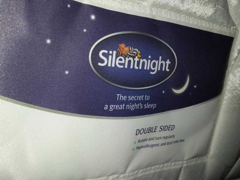 Silent night double bed mattress (virtually new)