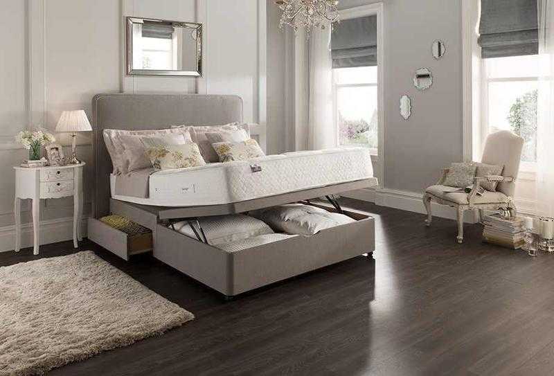 Silentnight End Ottoman Divan Base- Kingsize - Ex-Display (New) - HALF PRICE