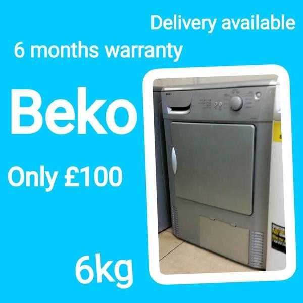 SILVER BEKO CONDENSER DRYER