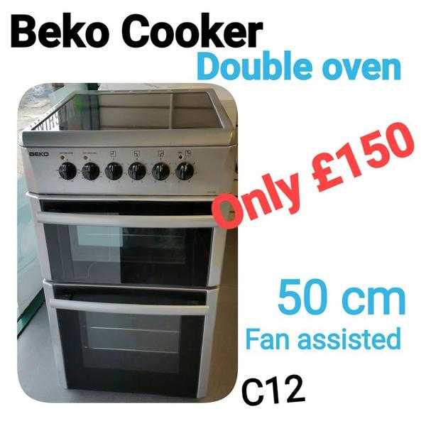 SILVER BEKO FREE STANDING COOKER