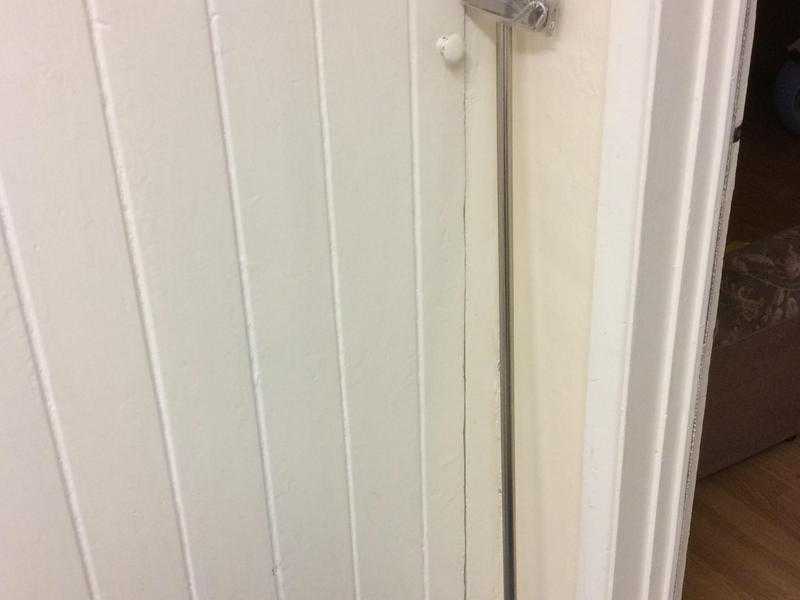 Silver curtain expandable rail and accessories
