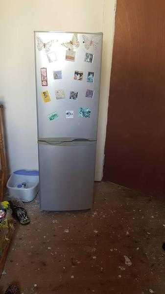 Silver fridge freezer