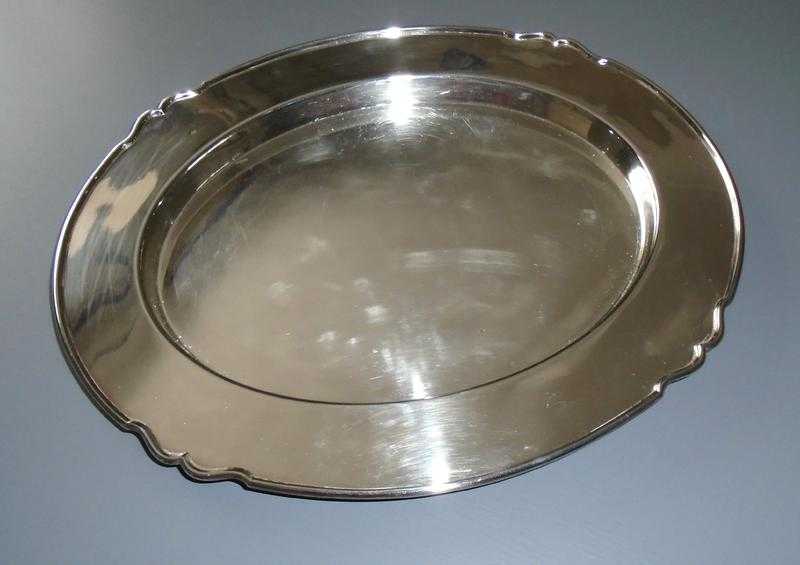 SILVER OVAL TRAY