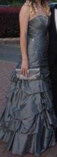 Silver Prom Dress Size 8