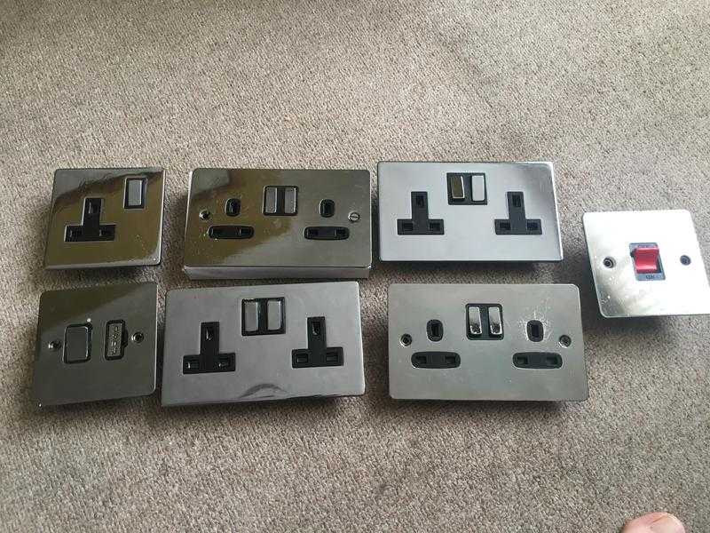 Silver sockets incl 45 amp cooker switch