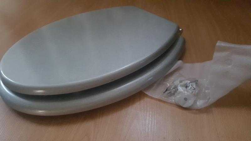 Silver toilet seat