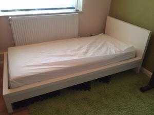 single bed and mattress