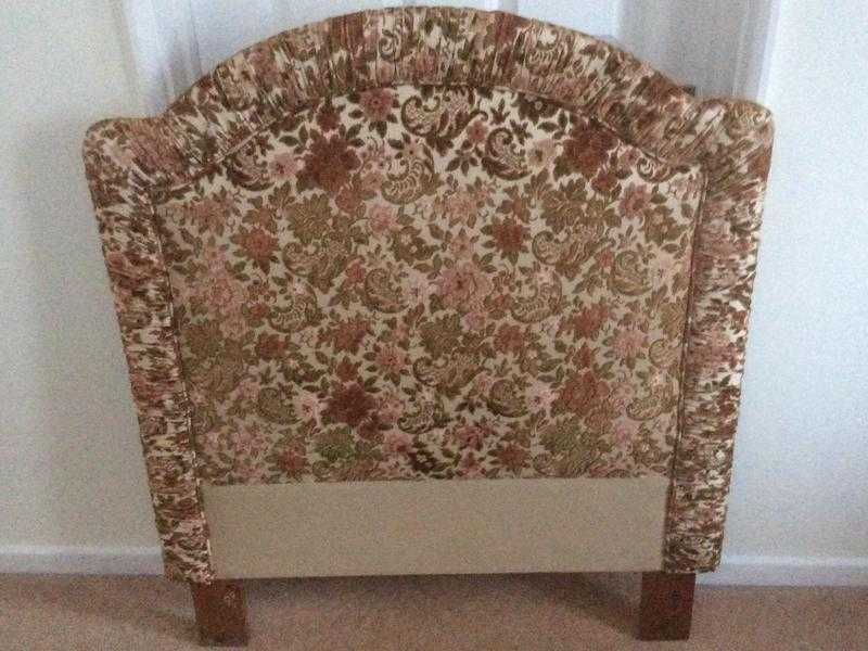 Single bed headboard made by upholsterers