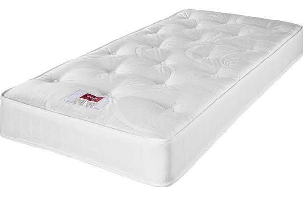 Single bed memory foam air sprung mattress.